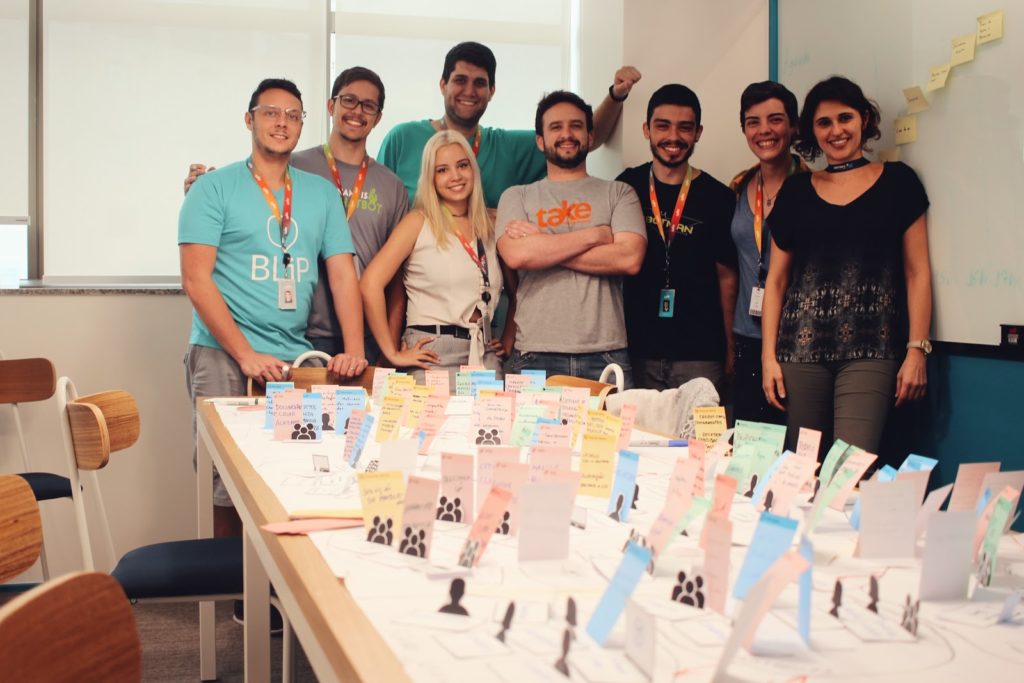 business origami equipe take blip