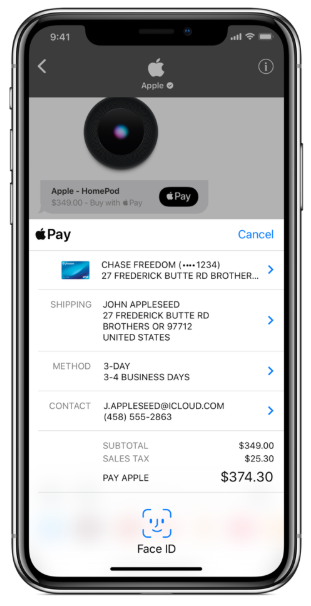 apple pay apple business chat