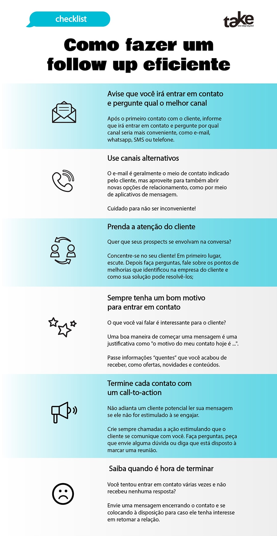 como fazer follow-up - infográfico