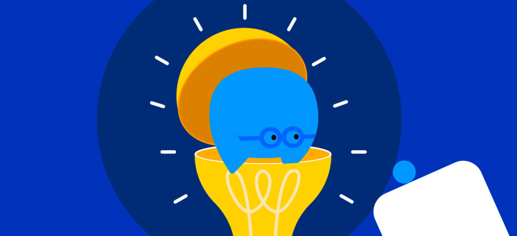 Imagen de la fase de discovery con un hombre dentro de la lampara