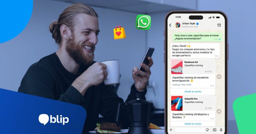 blip ai agent recomendadores inteligentes