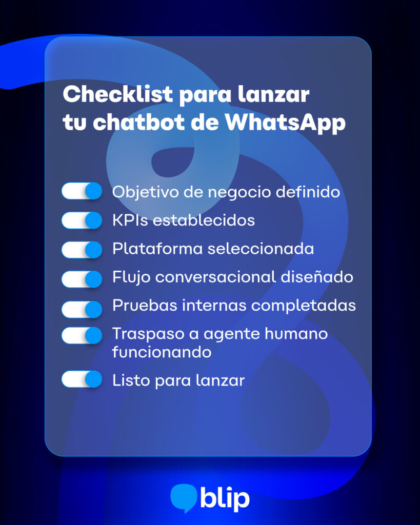 check list wa - Chatbots e inteligencia artificial: cómo evolucionar la automatización de tu equipo "Checklist para implementar un chatbot con inteligencia artificial en WhatsApp y automatizar la atención al cliente"