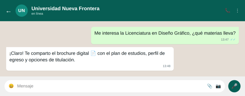 05 envia brochures - WhatsApp para educación: 20 ejemplos de uso para escuelas y universidades 05 envia brochures - WhatsApp para educación: 20 ejemplos de uso para escuelas y universidades WhatsApp para educación