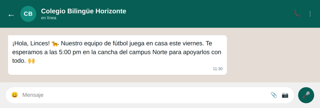 14 avisa eventos campus - WhatsApp para educación: 20 ejemplos de uso para escuelas y universidades WhatsApp para educación