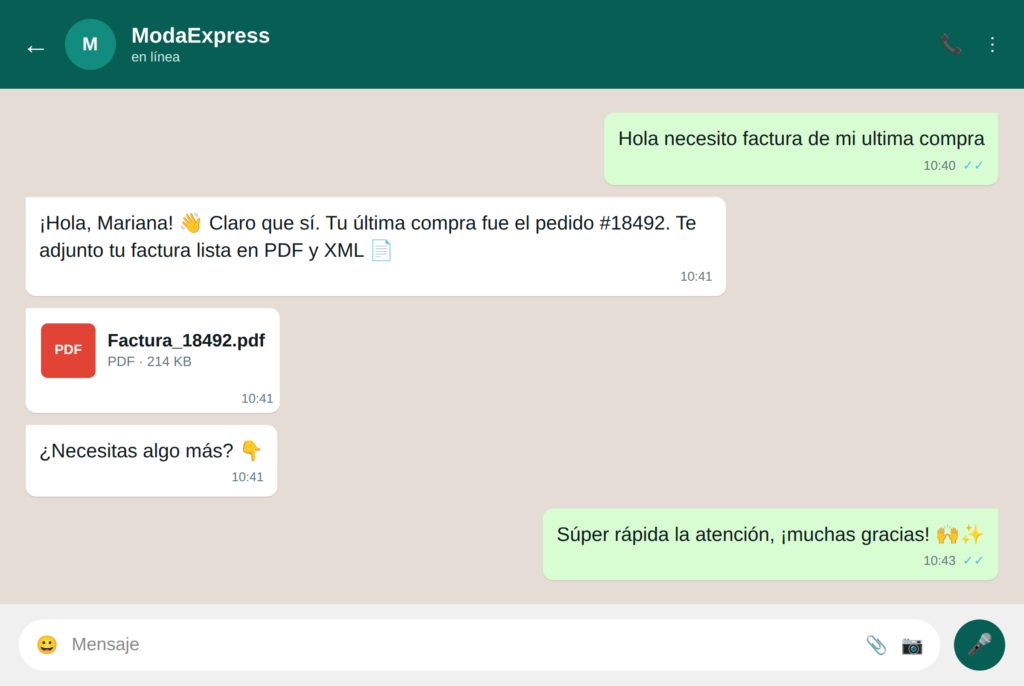 11 cobranza facturas - WhatsApp para retail: 16 ejemplos de uso que transforman la experiencia de compra Whatsapp para retail
